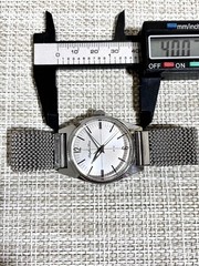 1960s CITIZEN Rhythm Time Manual Wind Antique Watch Elmitex Mesh Band Working