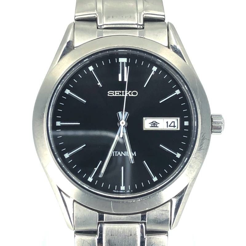 Seiko 7N43-0AN0 Quartz Titanium wrist 16.0cm/6.3in No Accessories