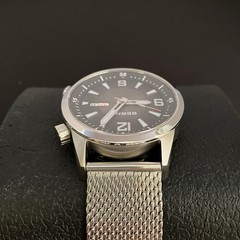 BERNY 41.5mm Automatic Compressor Dive Watch Sunray dial extra mesh strap