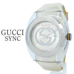 GUCCI 137.1 Sync Men’s Wristwatch Quartz Silver Dial Battery Replaced