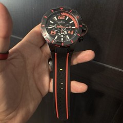 🔥NEW Invicta S1 Rally Men’s 53mm Black & Red Silicone Chronograph Watch 20109