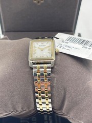 $395 Bulova Sutton Ladies Two-Tone Stainless Steel Watch 98L308 Dial SS Bracelet
