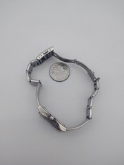 Sheen Casio Silvertone White Dial Bracelet Watch NEW BATTERY