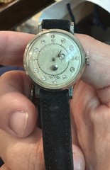 LADIES HILTON SWISS MECHANICAL WINDING WATCH MYSTERY DIAL Runs!