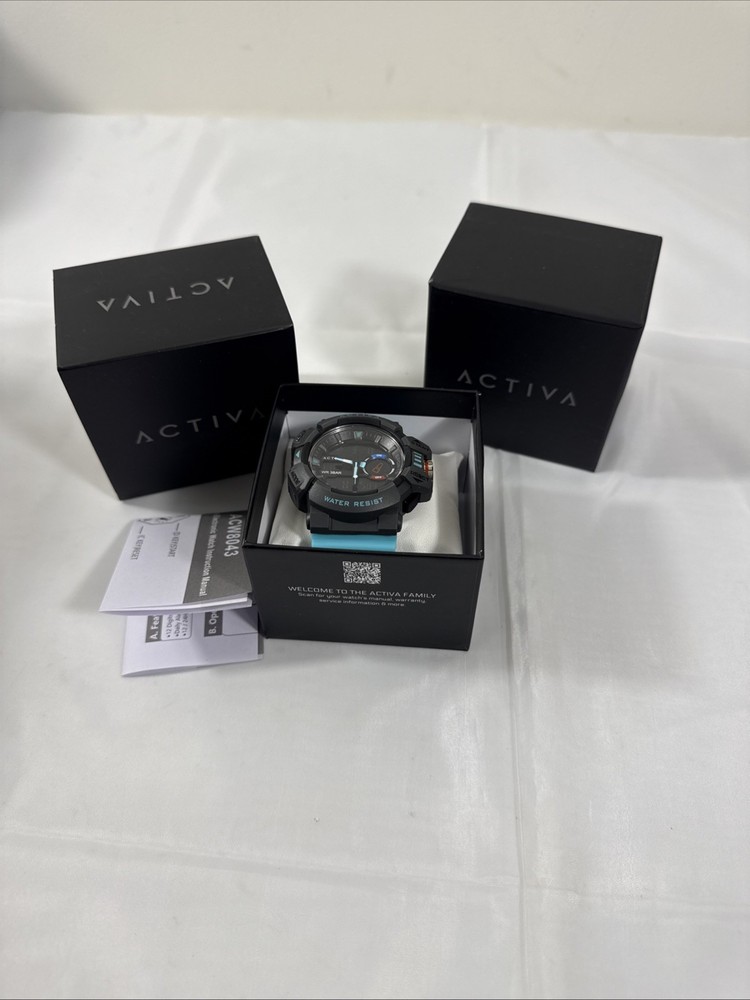 Activa Vord X Invicta Digital Men’s Watch 49mm Light Blue ACW8043-007 New