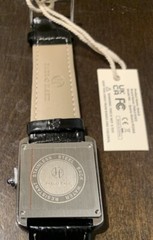 Pablo Raez 40mm Black Leather Men’s Big Square Tank Quartz Watch Ships From USA