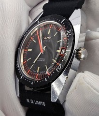 Camy Geneva 1960s Skin Diver 38mm FHF 96-4 Manual Wind 20mm Lugs