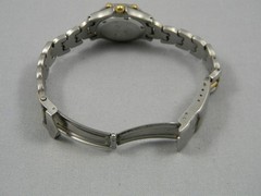 Elgin Steel Watch Women Diver Style 25mm Clasp Band 5.5″-5.75″ New Battery