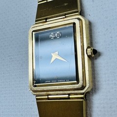 Vintage Citizen Ultra Thin 5.5″ MAX Women’s Gold Black Diamond Watch 2200-224434
