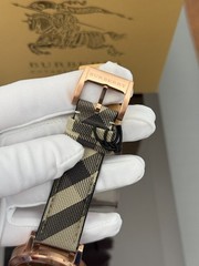 Brand New Burberry BU9040 The City Rose Gold Tone 38 mm Women’s