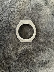 Custom Iced Out G-Shock GA-2100 White | VVS Moissanite Silver Bezel 11CT | 30g