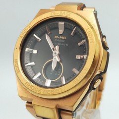 CASIO G-MS MSG-W200CG Rose Gold Ladies Radio Solar Watch 13.5cm 5.3in