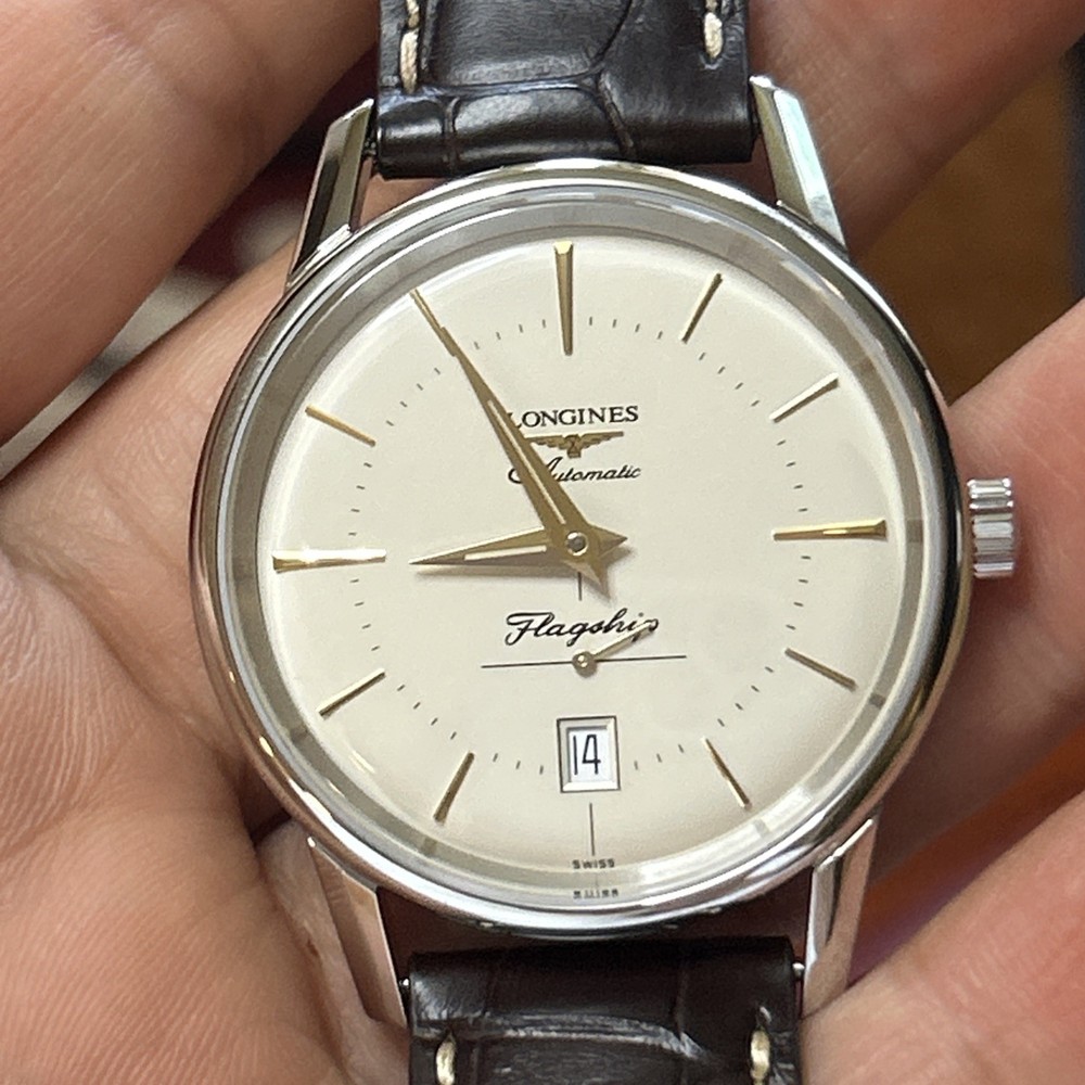 Longines Heritage Flagship Silver Dial Mens Watch 38.5mm L4.795.4.78.2