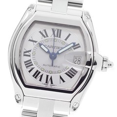 CARTIER Roadster LM W62000V3 Date Silver Dial Automatic Men’s Watch_953648