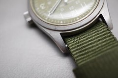 Vintage Hamilton Khaki Field H3 Olive Dial Handwound Mechanical Watch Original