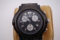 RENATO Men’s WILDE BEAST in Rich Black IP, Chronograph with a Swiss Movement
