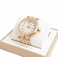Versace Men’s Watch VE2G00521 Aion Chrono IP-Gold SWISS MADE Sapphire New