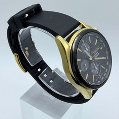 Seiko Makina Sportiva Solar Watch 41mm Black Dial wrist 20.5cm/8.1in