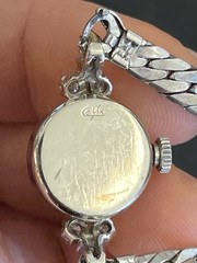 Vintage Rolex 14k White Gold Diamond Cocktail Watch – 7″ Wrist – 13.6g