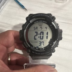 Casio AE-1500WH Digital Quartz 100m Black Resin Strap Backlight Alarm