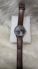 Vintage Timex Mens Watch Leather Band TW2R85700 New Battery 1.75″ Face Runs Fine