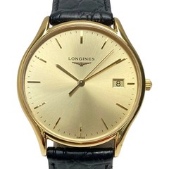 Longines L4.759.2 Gold Dial Quartz Men’s Watch Leather Band