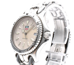 TAG Heuer S/el S99.013M Quartz Men’s Watch White Dial 200M Diver 34mm