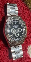 Rolex Cosmograph Daytona 116520 Silver Oyster Bracelet with Silver Bezel