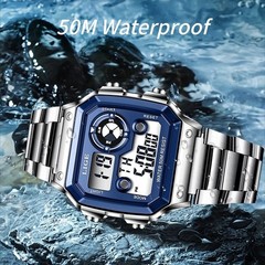 Men Watch Quartz Military Digital Chronograph Luminous Waterproof Boy Wristwatch