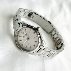 Bulova 96P219 Diamond Lady Sutton Silver Dial 28mm Women’s Quartz Watch-New