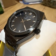 Invicta I-Force Quartz Analog Black Sunburst Dial Fixed Bezel Metal Bracelet