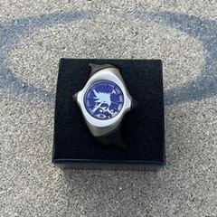 Y2K RARE Oakley Crush 1.0 Stainless Steel Black Dial w/Silver Skull Watch