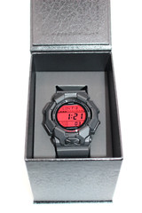 Casio G-SHOCK GD-010BBR-1JF BLACK AND BOLD RED Dial Gift Men Round Resin Watch