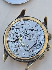 vintage chronograph watch Le Martine Valjoux 7733
