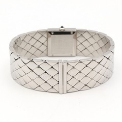 CHANEL Matelasse Wrist Watch H0009 Quartz Stainless Steel Used Women CC Coco