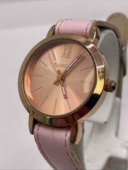 Womens Rose Gold Pink Watch New Battery