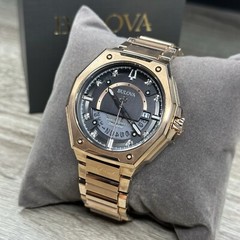 NEW✅262kHz✅Bulova Precisionist X Chronograph Rose Gold Steel Watch 97D129 $995