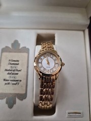 Christian Bernard Women’s Quartz Watch Gold Tone MOP Dial 30m w/ Box
