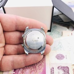 Vintage Poljot Alarm Watch USSR Soviet Blue Dial 2612.1 Manual Signal 18J