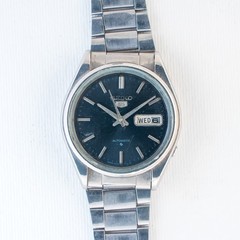 Vintage Seiko 5 Auto Dark Blue Dial 6309-8800 Arabic/English Day Men’s Watch