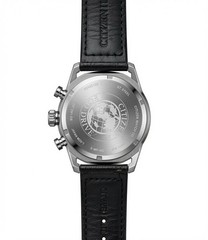Men’s Citizens Eco-Drive Chronograph Stainless Black Dial 42mm Solar Powered
