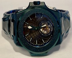 Tourbillion LE#019/999 Green Sandblasted 55mm Bracelet AKULA Invicta Mens Watch