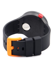 New Swiss Swatch IT’S SPOOKY TIME Black Silicone Halloween Watch 47mm SB03B700