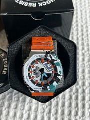 Casio G-SHOCK Octagon Orange Resin Analog/Digital Quartz 200m Watch w/ Box