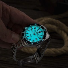 Tresod Ocean Master SWISS MADE SW200 Automatic Blue Dial Ceramic Bezel SS Watch
