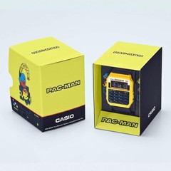 CASIO PAC-MAN DBC-611PAC-9 Digital Calculator Watch Yellow Japan Collab New