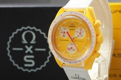 [N MINT] OMEGA Swatch SO33J100 Speedmaster MISSION TO SUN QZ Watch From JAPAN