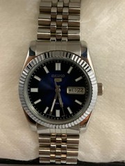 Seiko 5 Automatic 6309-6070 Blue Dial Day-Date Jubilee bracelet