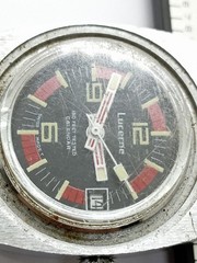 Vintage LUCERNE BASIS WATCH DIVER 150 FEET TESTED! Watch Sector Dial Rare Hands