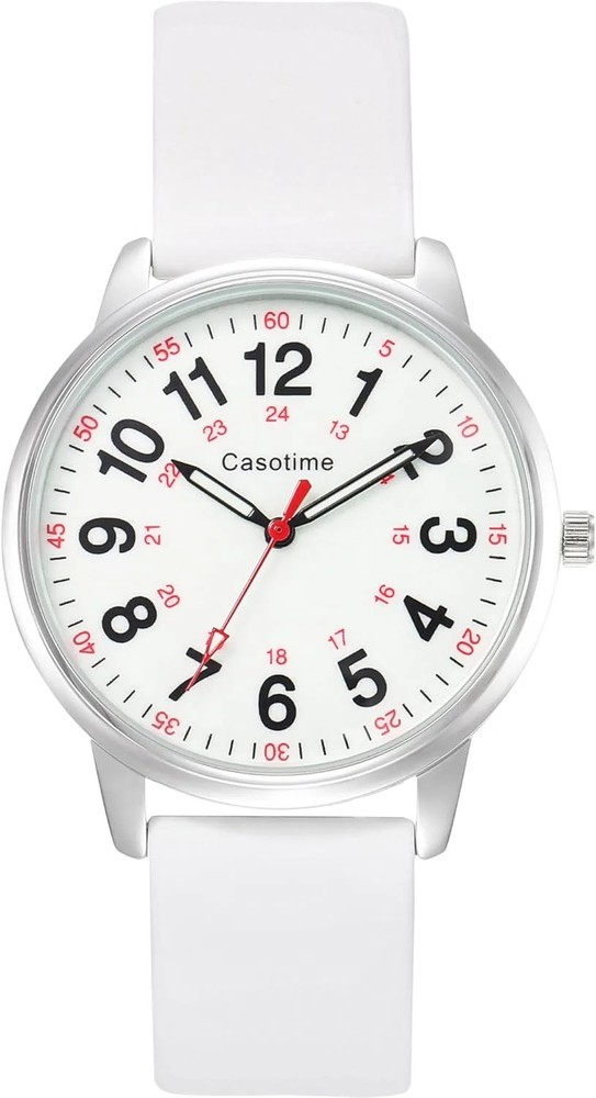 30M Waterproof Nurse Watch – Luminous Easy Read Dial, Second Hand & 24H